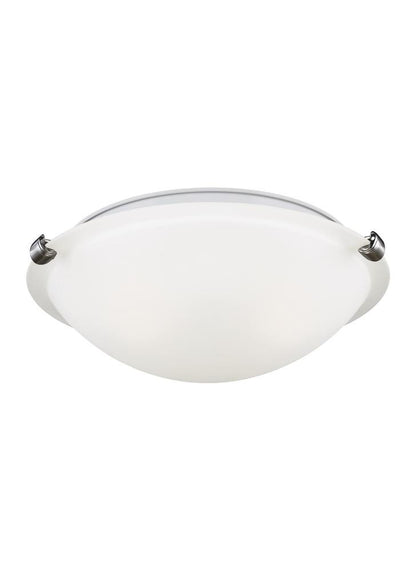 Generation Lighting Clip Ceiling 2-Light Flush Mount Brushed Nickel
