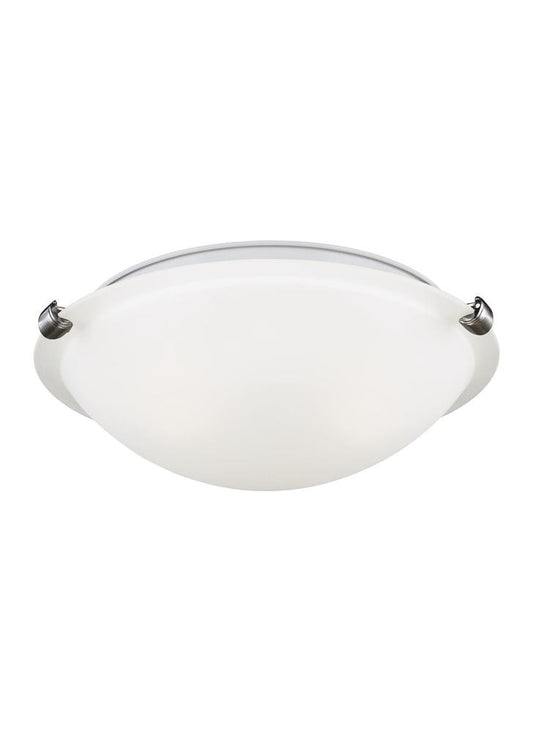 Generation Lighting Clip Ceiling 2-Light Flush Mount Brushed Nickel