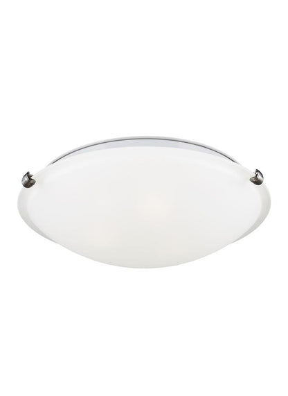 Generation Lighting Clip Ceiling 2-Light Flush Mount Brushed Nickel
