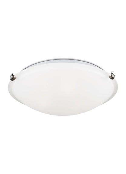 Generation Lighting Clip Ceiling 3-Light Flush Mount Brushed Nickel