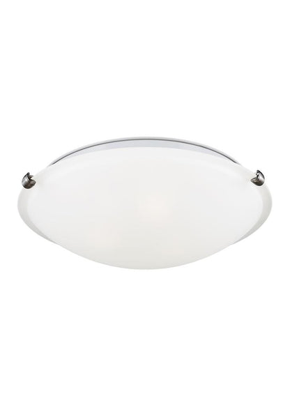 Generation Lighting Clip Ceiling 3-Light Flush Mount Brushed Nickel