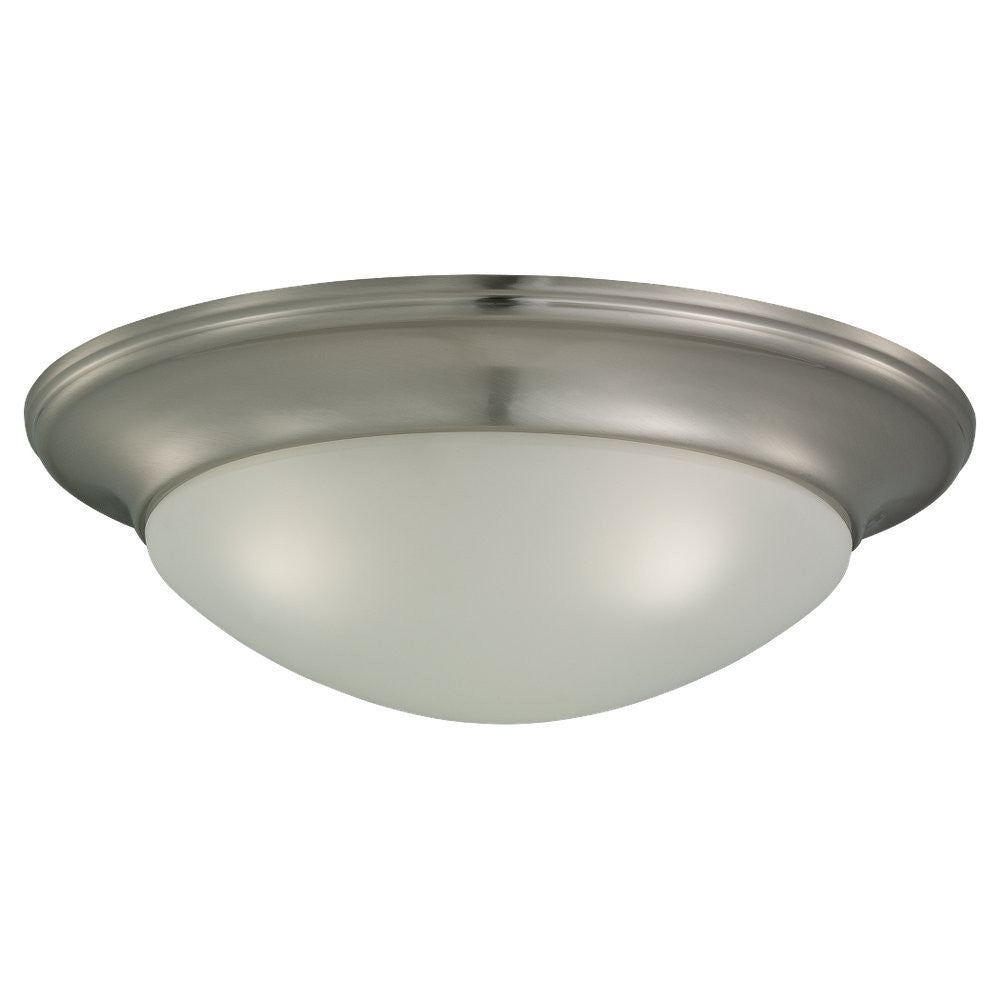 Generation Lighting Nash Three Light Ceiling Flush Mount Brushed Nickel