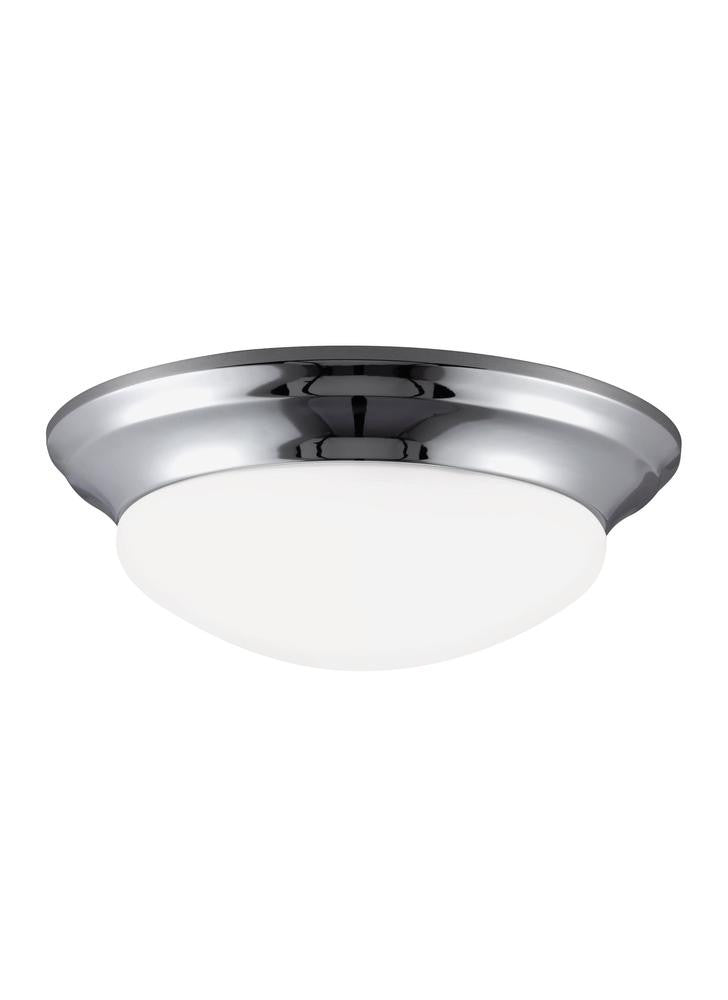 Generation Lighting Nash Three Light Ceiling Flush Mount Chrome