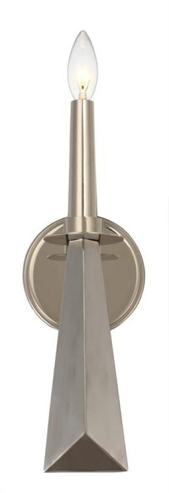 Crystorama Palmer Wall Sconce Polished Nickel