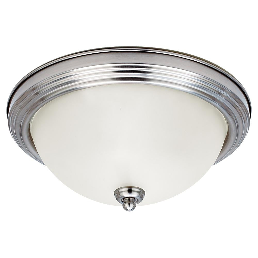 Generation Lighting Geary One Light Ceiling Flush Mount Brushed Nickel