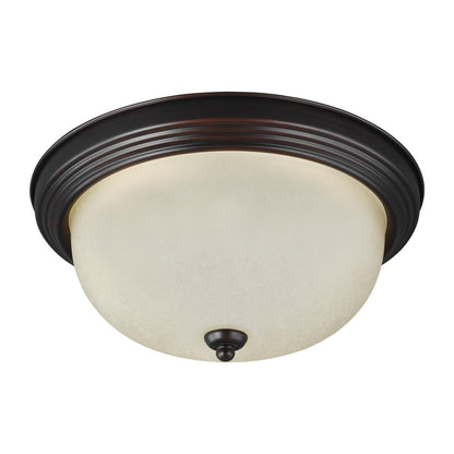 Generation Lighting Geary One Light Ceiling Flush Mount Burnt Sienna