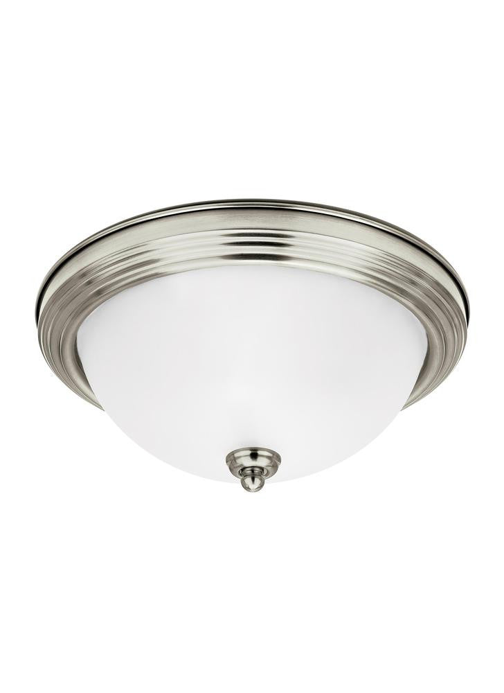 Generation Lighting Geary One Light Ceiling Flush Mount Brushed Nickel