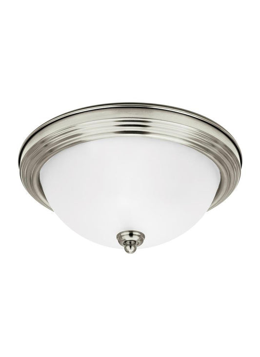Generation Lighting Geary One Light Ceiling Flush Mount Brushed Nickel