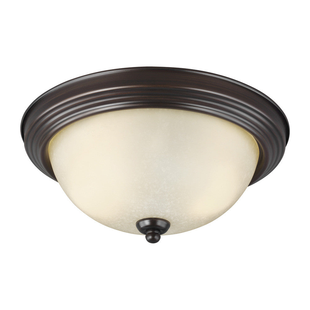 Generation Lighting Geary Two Light Ceiling Flush Mount Burnt Sienna