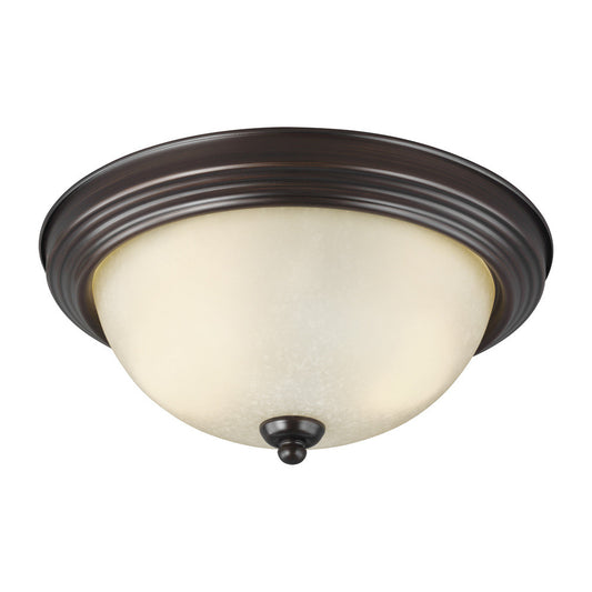 Generation Lighting Geary Two Light Ceiling Flush Mount Burnt Sienna
