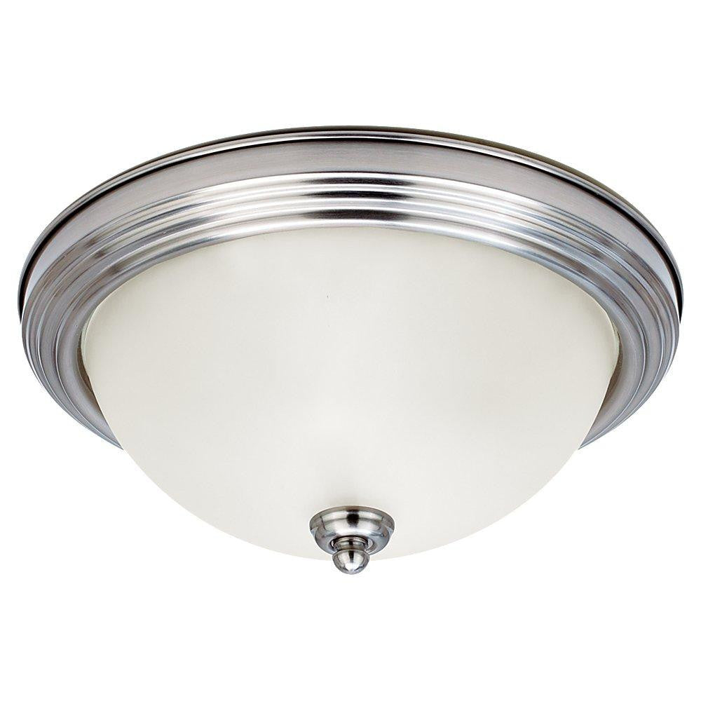 Generation Lighting Geary Two Light Ceiling Flush Mount Brushed Nickel
