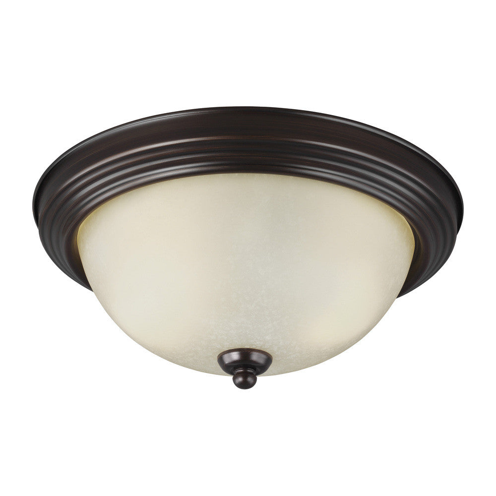 Generation Lighting Geary Two Light Ceiling Flush Mount Burnt Sienna