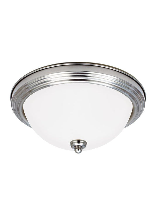 Generation Lighting Geary Two Light Ceiling Flush Mount Brushed Nickel
