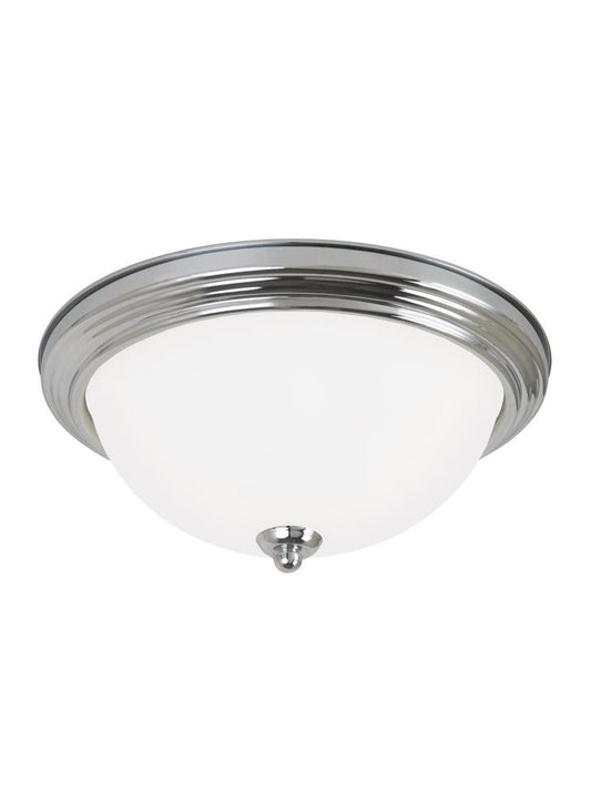 Generation Lighting Geary Three Light Ceiling Flush Mount Chrome