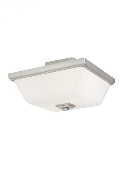 Generation Lighting Ellis Harper Two Light Semi-Flush Mount Brushed Nickel