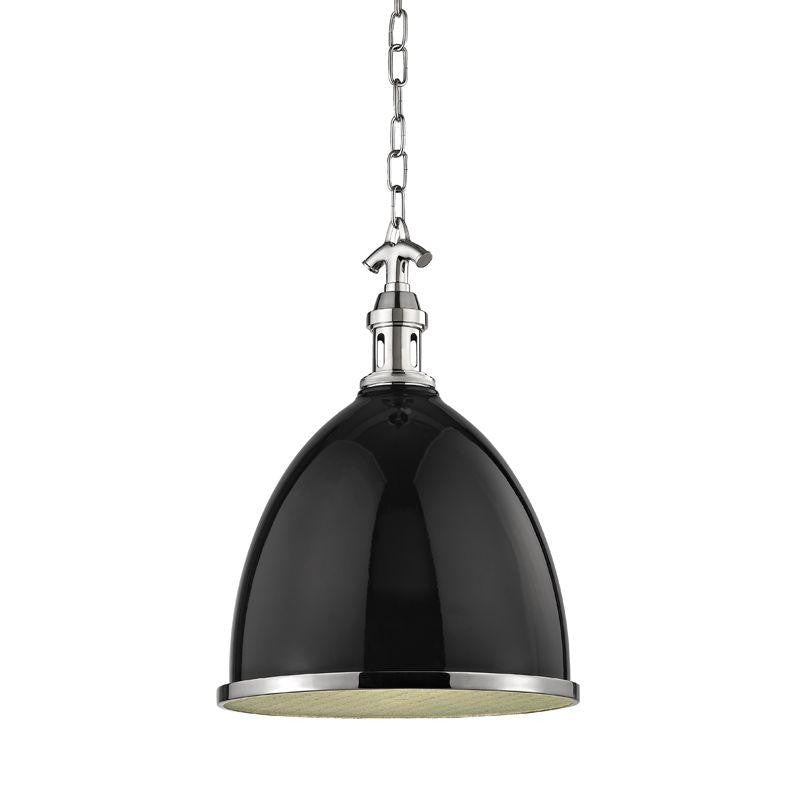 Hudson Valley Viceroy Pendant Black, Polished Nickel