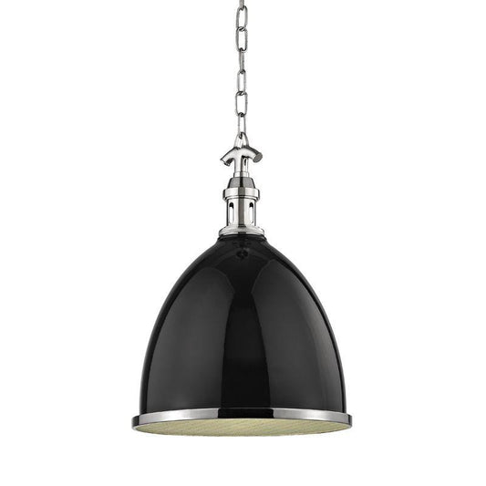 Hudson Valley Viceroy Pendant Black, Polished Nickel