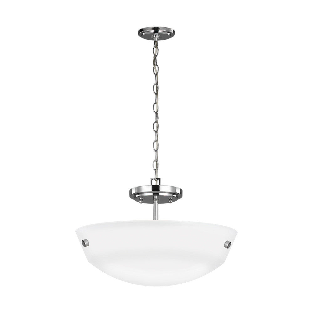 Generation Lighting Kerrville Two Light Semi-Flush Convertible Penda Chrome