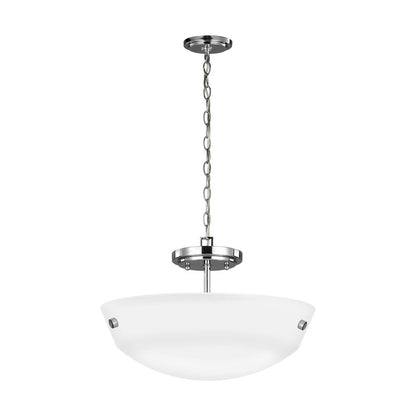 Generation Lighting Kerrville Two Light Semi-Flush Convertible Penda Chrome