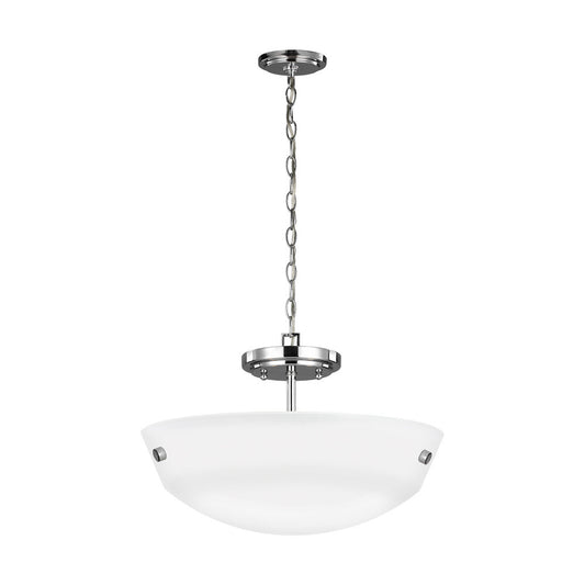 Generation Lighting Kerrville Two Light Semi-Flush Convertible Penda Chrome