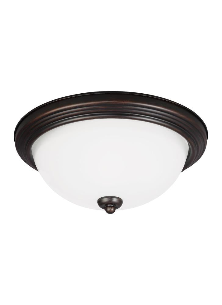 Generation Lighting Geary One Light Ceiling Flush Mount Bronze