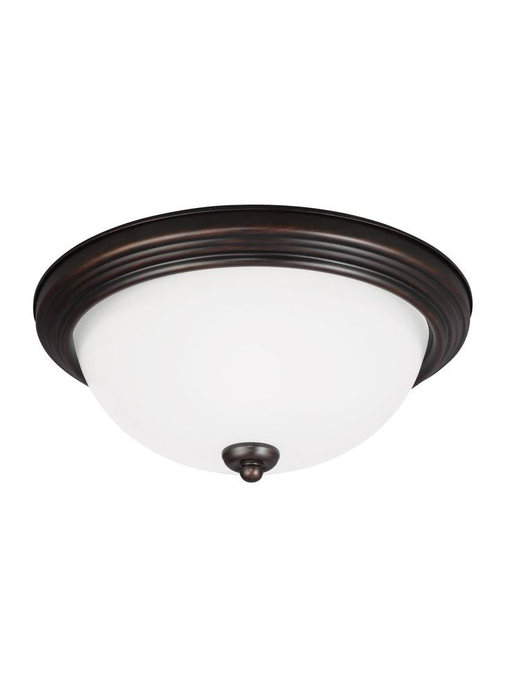 Generation Lighting Geary One Light Ceiling Flush Mount Burnt Sienna