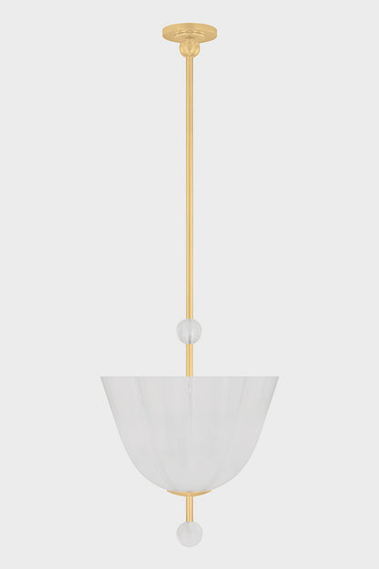 Hudson Valley Cambria Heights 3-Light Lantern Aged Brass detail view 1