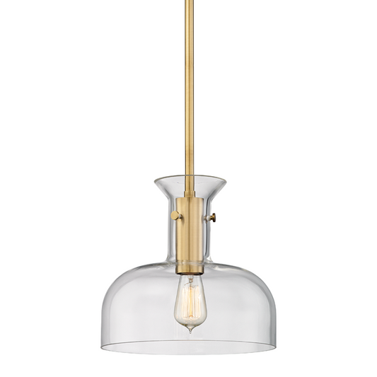 Hudson Valley Coffey Pendant Antique Brass