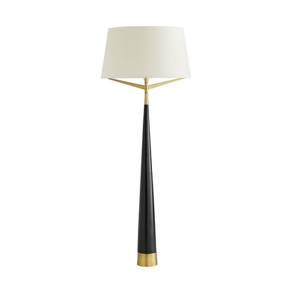 Arteriors Home Elden Floor Lamp Black, Antique Brass