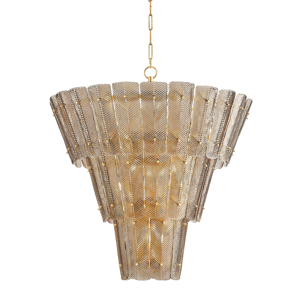 Hudson Valley Cassian 18-Light Chandelier Vintage Gold Leaf