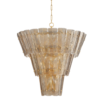 Hudson Valley Cassian 18-Light Chandelier Vintage Gold Leaf