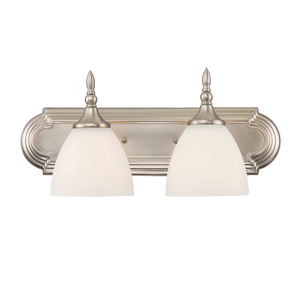 Savoy House Herndon 2-Light Bath Vanity Satin Nickel