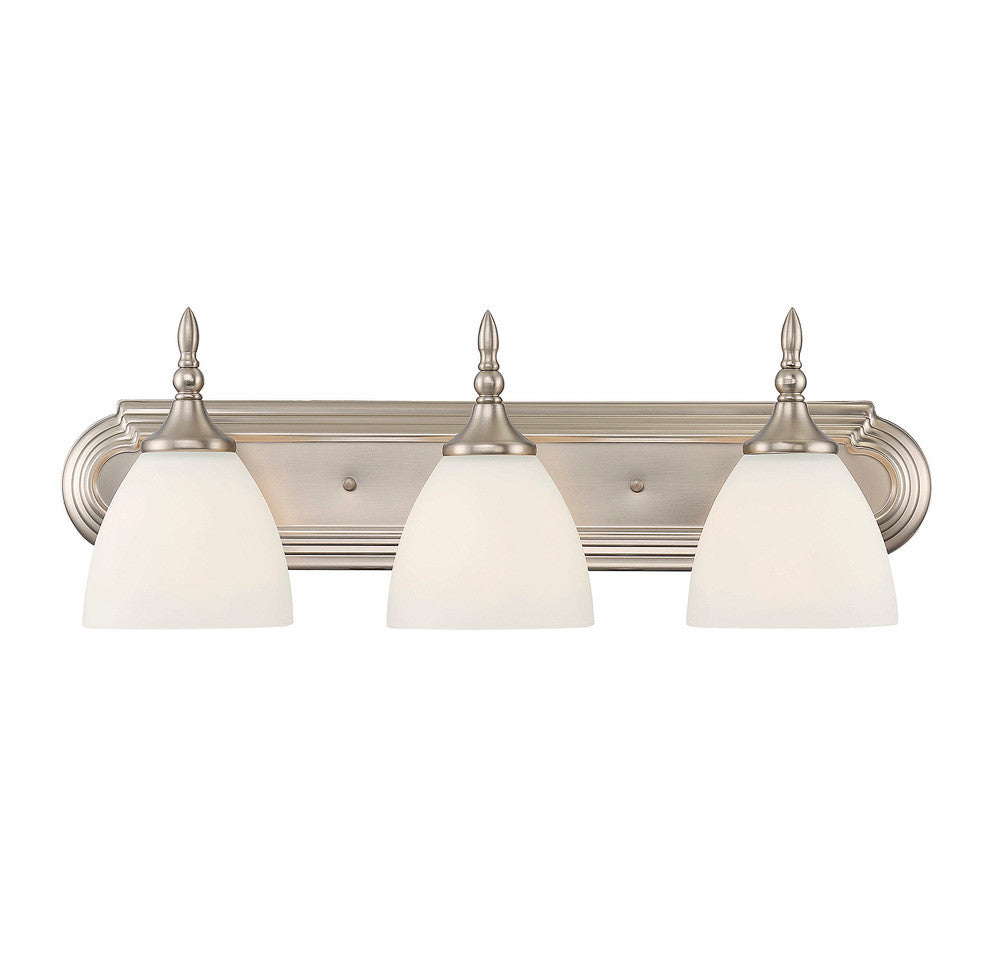 Savoy House Herndon 3-Light Bath Vanity Satin Nickel