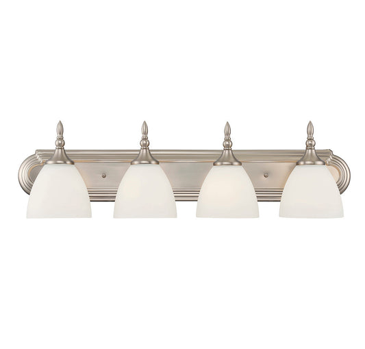 Savoy House Herndon 4-Light Bath Vanity Satin Nickel