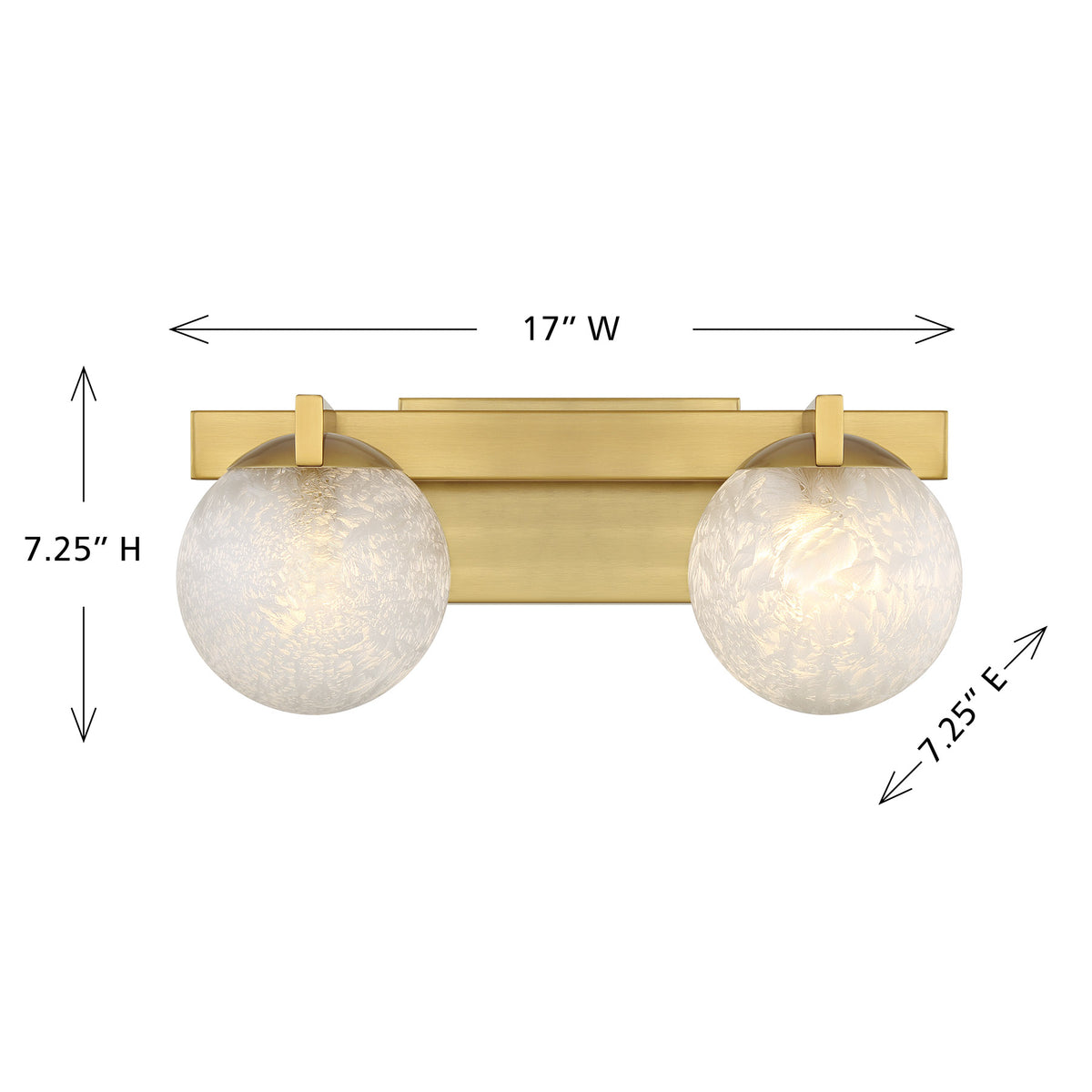 Darien 2-Light Bathroom Vanity Light