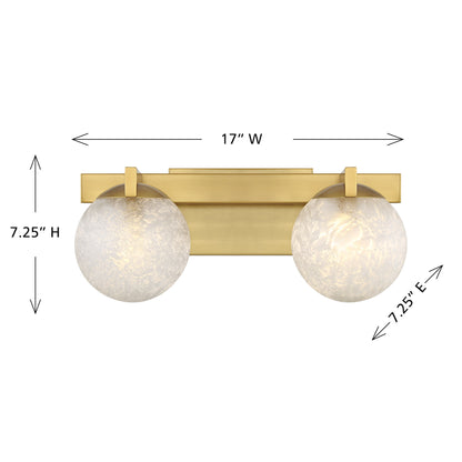 Darien 2-Light Bathroom Vanity Light