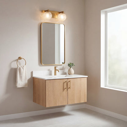 Savoy House Darien 2-Light Bathroom Vanity Light - Warm Brass