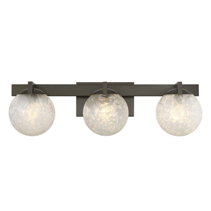Darien 3-Light Bathroom Vanity Light Mediterranean Bronze