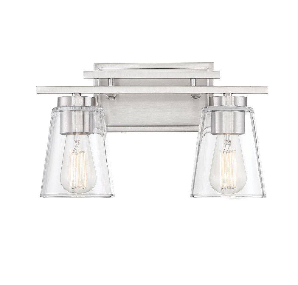 Savoy House Calhoun 2-Light Bath Vanity Satin Nickel
