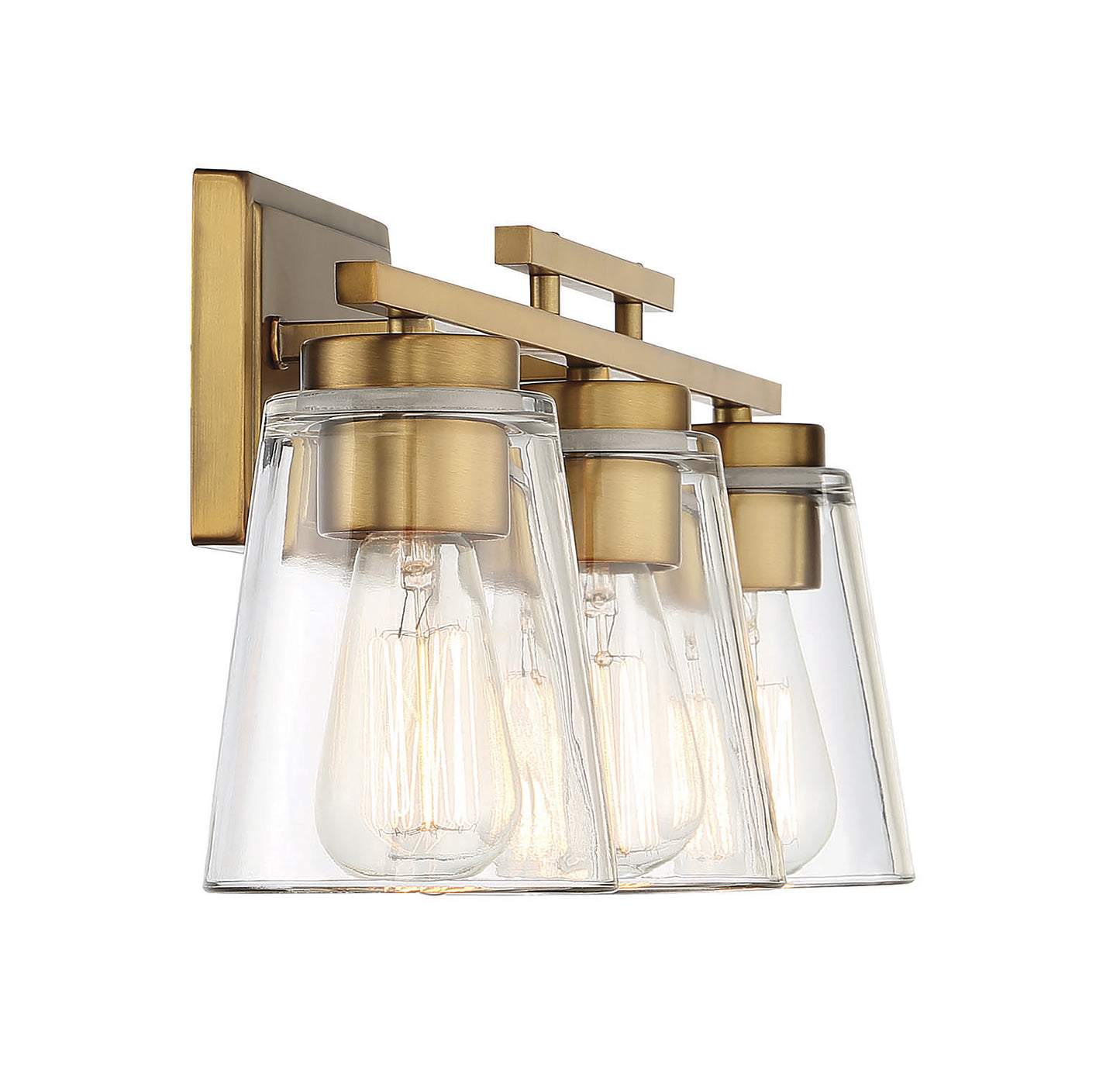 Calhoun 3-Light Bathroom Vanity Light in Black
