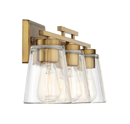 Calhoun 3-Light Bathroom Vanity Light in Black