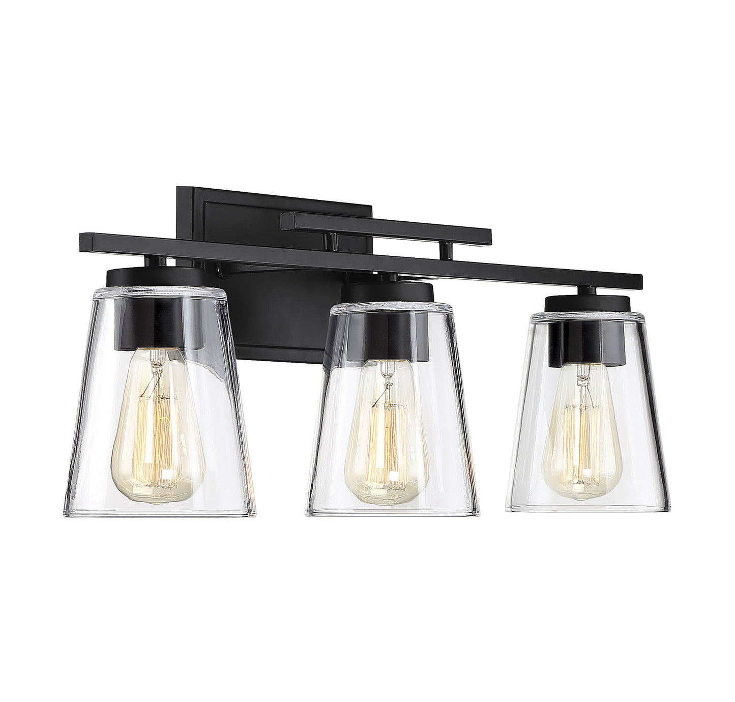 Calhoun 3-Light Bathroom Vanity Light in Black