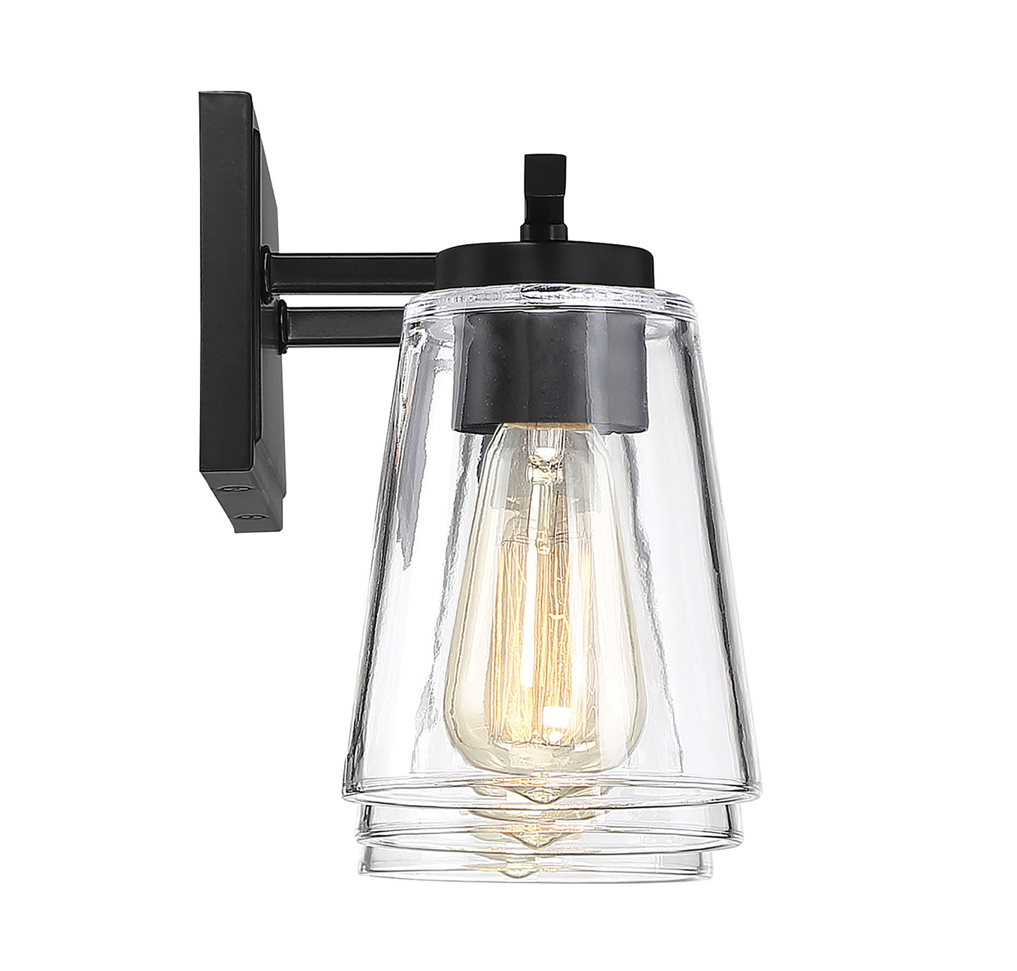Calhoun 3-Light Bathroom Vanity Light in Black