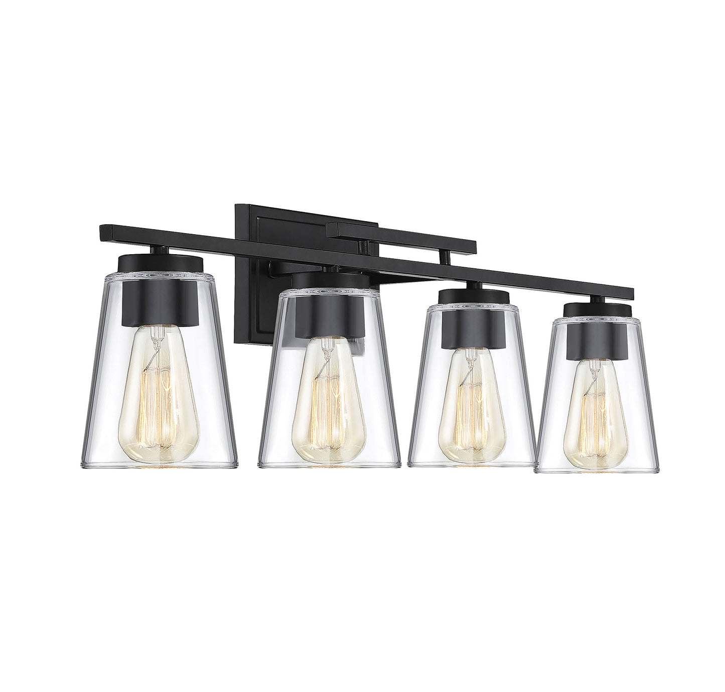 Calhoun 4-Light Bathroom Vanity Light in Black