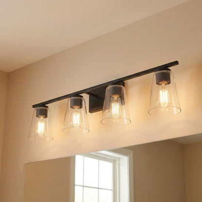 Calhoun 4-Light Bathroom Vanity Light in Black