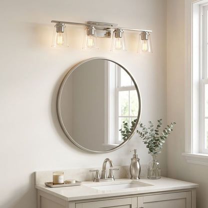Calhoun 4-Light Bathroom Vanity Light in Black