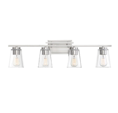 Savoy House Calhoun 4-Light Bath Vanity Satin Nickel