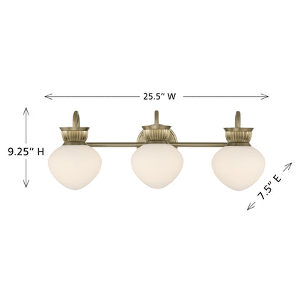 Savoy House Melbourne 3-Light Bathroom Vanity Light - alternate view
