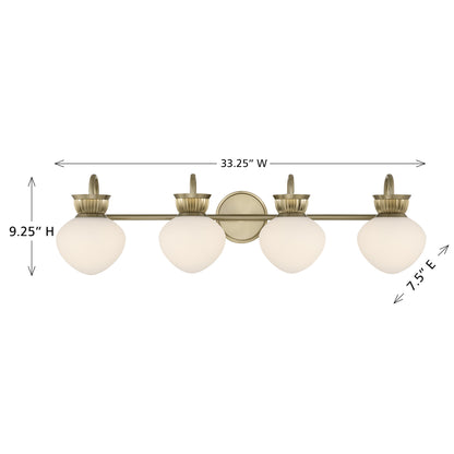 Savoy House Melbourne 4-Light Bathroom Vanity Light - alternate view