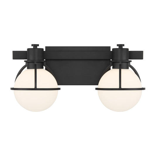Savoy House Pierce 2-Light Bathroom Vanity Light - Matte Black